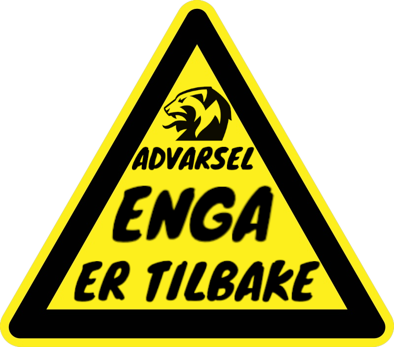 Advarsel enga er tilbake (50stk)
