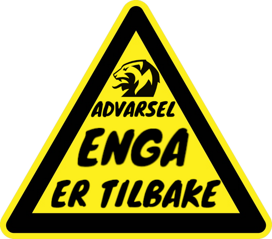 Advarsel enga er tilbake (50stk)